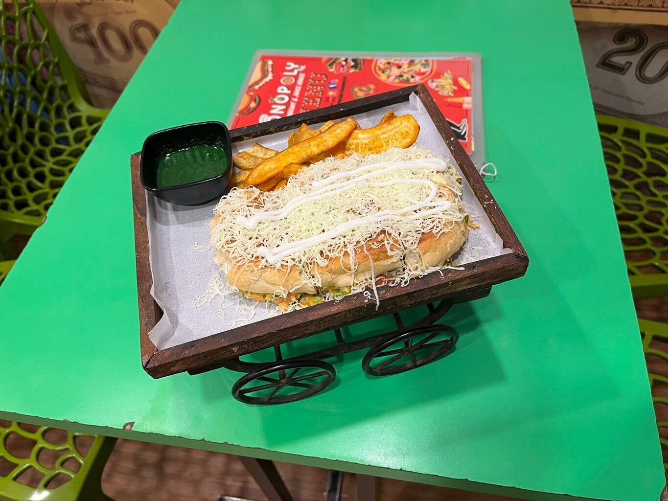 Chipotle Cheese Burger Rotated | Jain Food Blogger